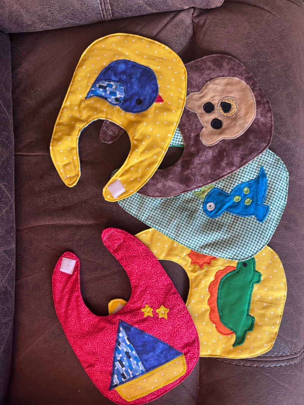 Handmade baby bibs